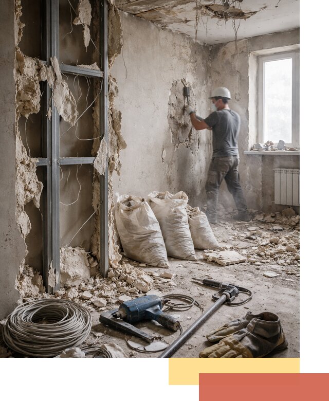 Профессиональный демонтаж зданий и конструкций в Пскове