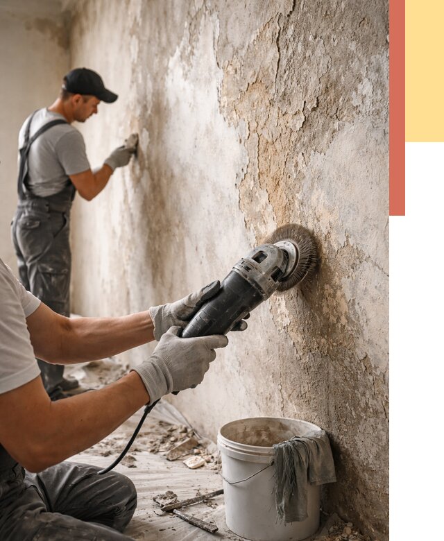 Снятие и удаление краски со стен в Пскове от 2132 руб. — ОТДЕЛОЧНИК-Пск