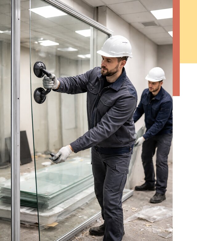 Демонтаж стеклянных перегородок в Пскове от 3248 руб. — быстро и недорого | ОТДЕЛОЧНИК-Пск