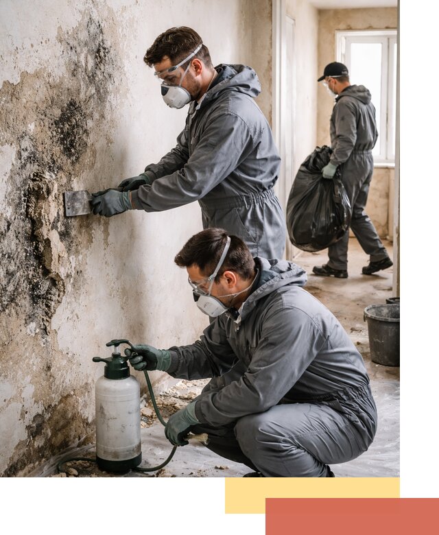 Удаление плесени со стен профессионально в Пскове