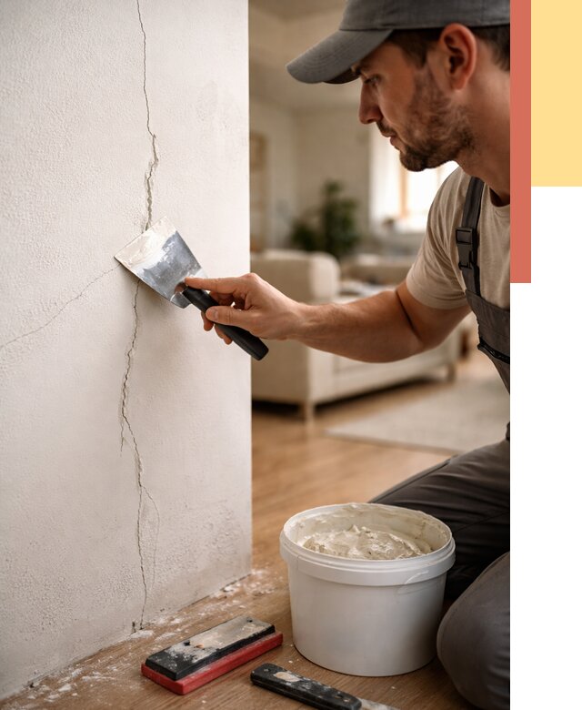 Заделка трещин и сколов в Пскове от 2487 руб. — быстро и недорого | ОТДЕЛОЧНИК-Пск