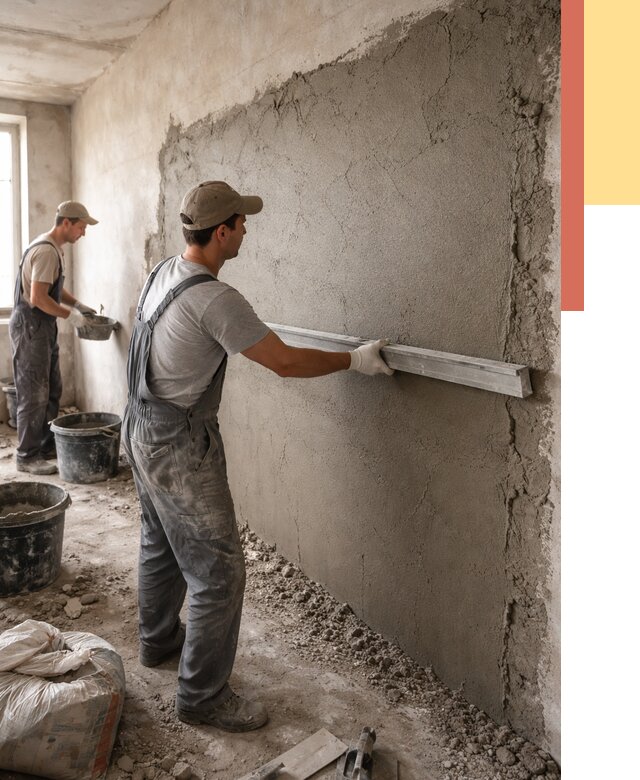 Цементная штукатурка стен в Пскове от 4568 руб/м2 — быстро и недорого | ОТДЕЛОЧНИК-Пск