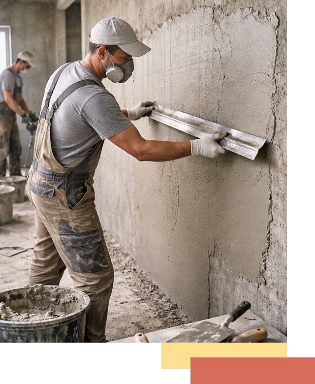 Штукатурка бетонных стен в Пскове качественно и долговечно