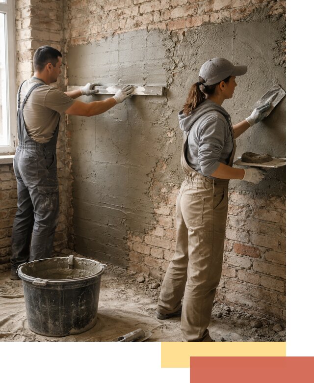 Штукатурка кирпичных стен в Пскове — качественно и надежно