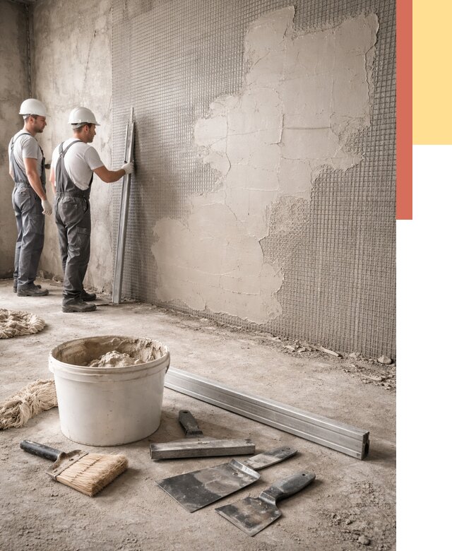 Штукатурка стен по сетке в Пскове от 5583 руб./м2 — быстро и недорого | ОТДЕЛОЧНИК-Пск