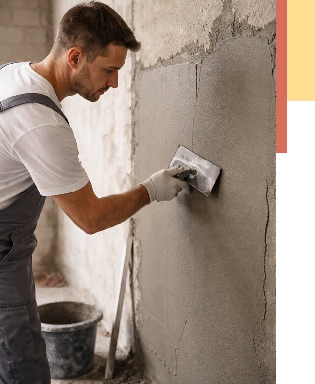 Штукатурка стен под плитку в Пскове от 4263 руб./м2 — выравнивание под плитку | ОТДЕЛОЧНИК-Пск