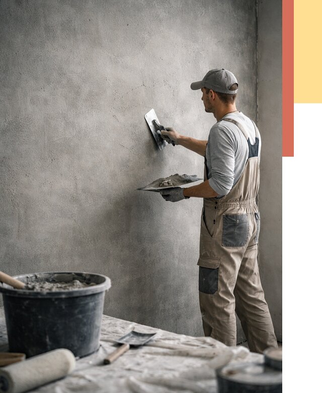 Декоративная штукатурка под бетон в Пскове от 2538 руб./м² — нанесение под ключ | ОТДЕЛОЧНИК-Пск