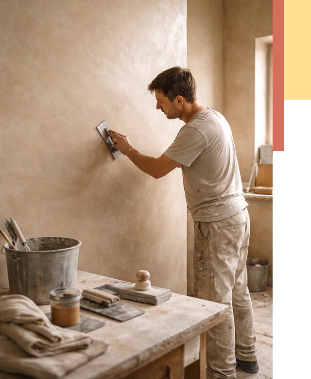 Марокканская штукатурка таделакт в Пскове под ключ от 4263 руб. | ОТДЕЛОЧНИК-Пск