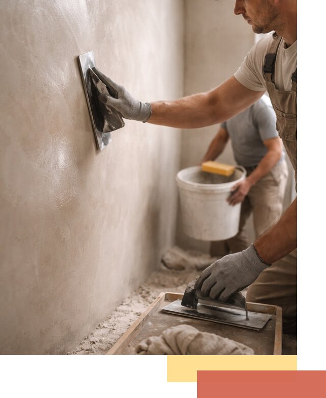 Нанесение марокканской штукатурки таделакт в Пскове