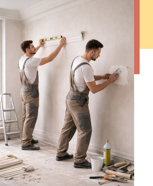 Монтаж лепнины на стены в Пскове от 4568 руб. — недорого, быстро | ОТДЕЛОЧНИК-Пск