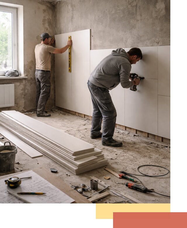 Монтаж ПВХ панелей на стены в Пскове качественно и быстро