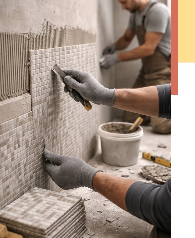 Облицовка стен мозаикой в Пскове от 3248 руб/м2 — укладка мозаики на стены | ОТДЕЛОЧНИК-Пск