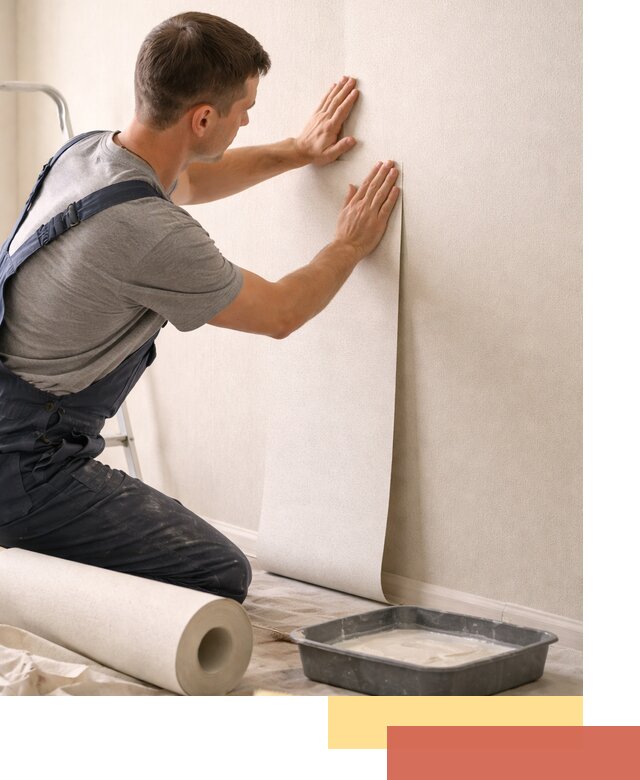 Поклейка флизелиновых обоев в Пскове качественно и быстро