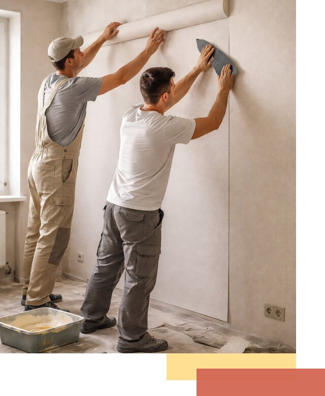 Поклейка виниловых обоев в Пскове профессионально и качественно