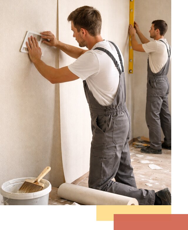 Поклейка бумажных обоев в Пскове качественно и недорого