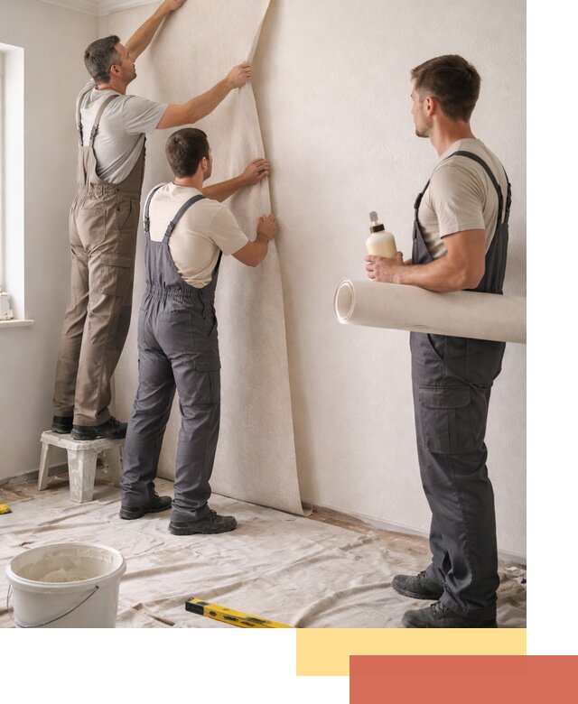 Оклейка стен обоями в Пскове — качественно и профессионально