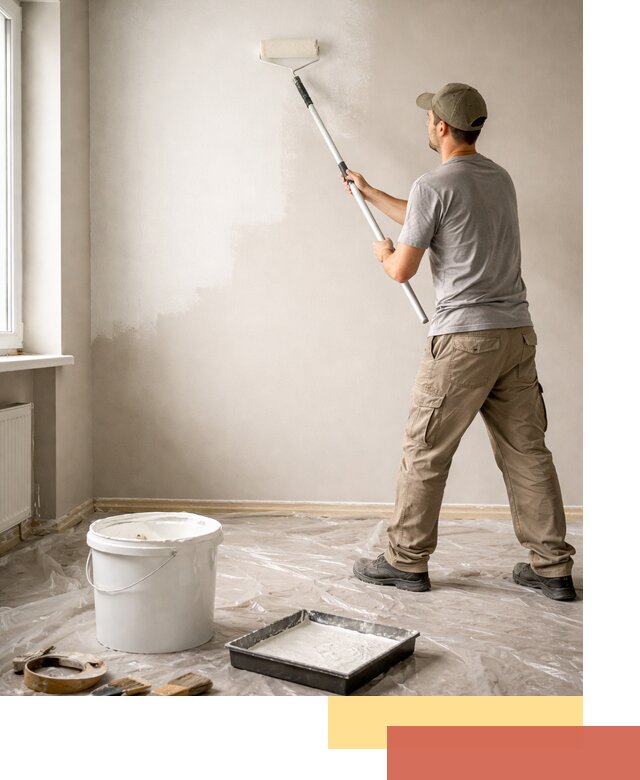 Покраска стен латексной краской в Пскове качественно и быстро