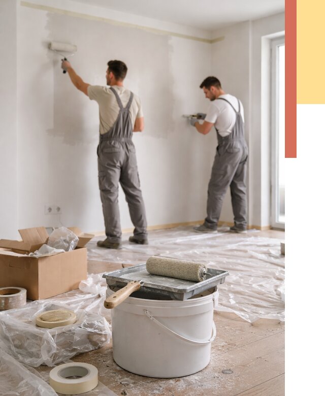 Покраска стен в квартире в Пскове от 2538 руб/м2 — быстро и недорого | ОТДЕЛОЧНИК-Пск