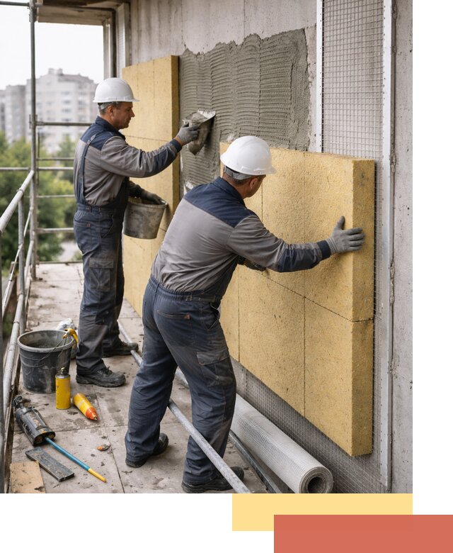 Утепление стен зданий и домов в Пскове качественно и надежно