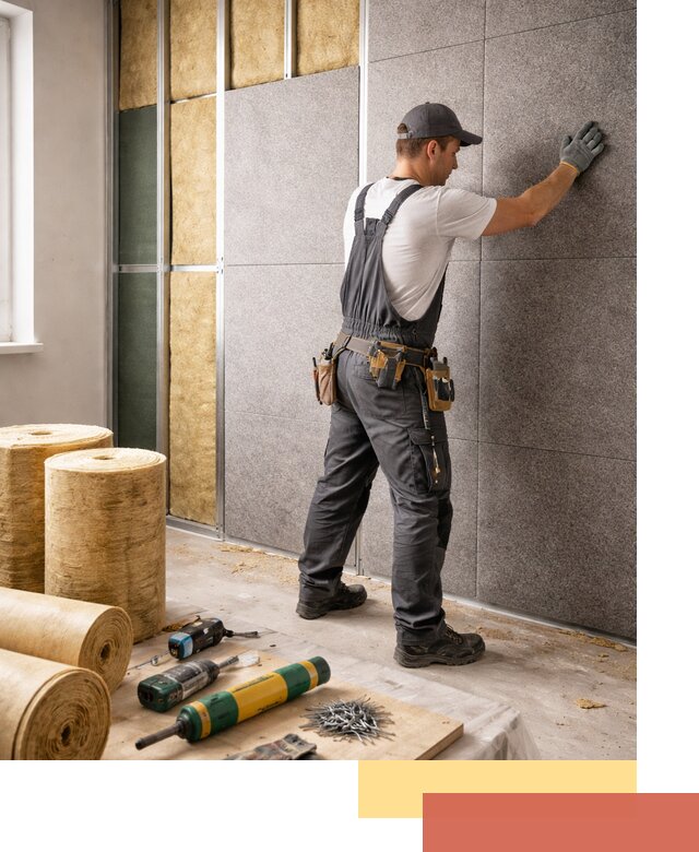 Профессиональная шумоизоляция стен в Пскове для квартиры и офиса