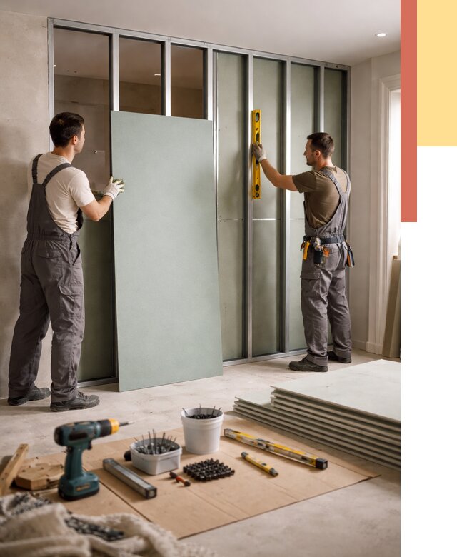 Перегородка из влагостойкого гипсокартона в Пскове от 4872 руб. — монтаж под ключ | ОТДЕЛОЧНИК-Пск