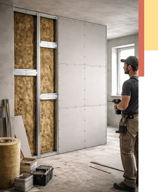 Усиленная перегородка под навеску в Пскове от 12992 руб. — монтаж под ключ | ОТДЕЛОЧНИК-Пск