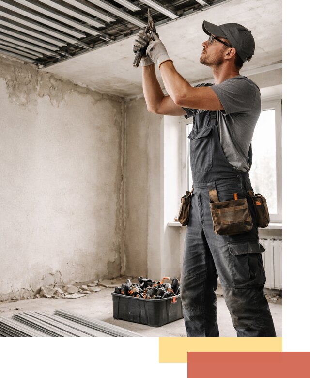 Демонтаж реечного потолка в Пскове быстро и аккуратно