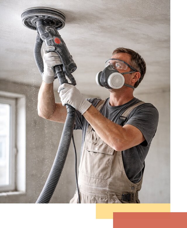 Шлифовка потолка в Пскове — качественная подготовка под отделку