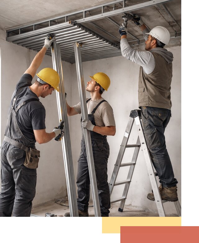 Монтаж реечного потолка под ключ в Пскове