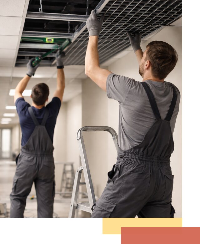 Монтаж потолка Грильято в Пскове: установка под ключ качественно