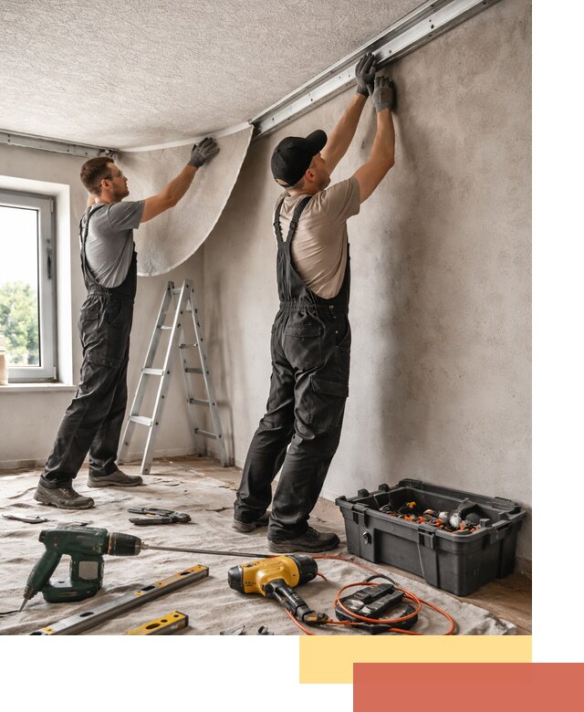 Монтаж фактурного натяжного потолка в Пскове качественно и быстро