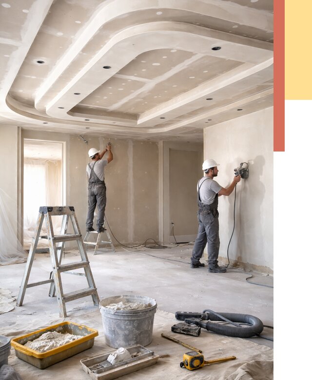 Многоуровневый потолок из гипсокартона в Пскове от 761 руб. под ключ | ОТДЕЛОЧНИК-Пск