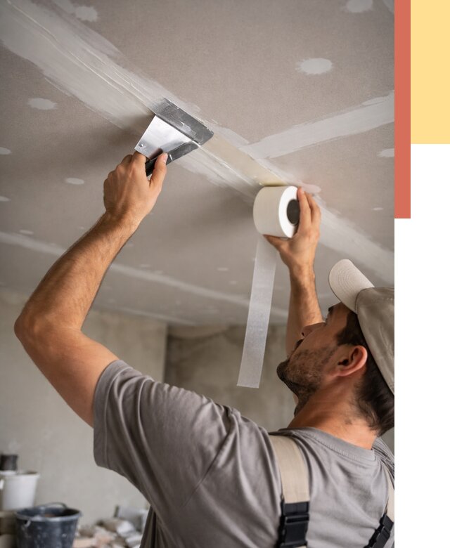 Обработка швов потолка ГКЛ в Пскове от 7613 руб. под ключ | ОТДЕЛОЧНИК-Пск