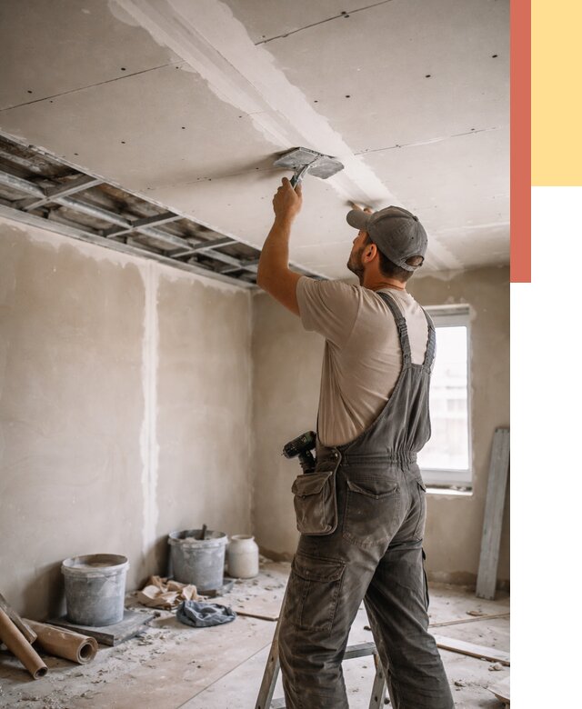 Ремонт потолка из гипсокартона в Пскове от 660 руб./м² — быстро и недорого | ОТДЕЛОЧНИК-Пск