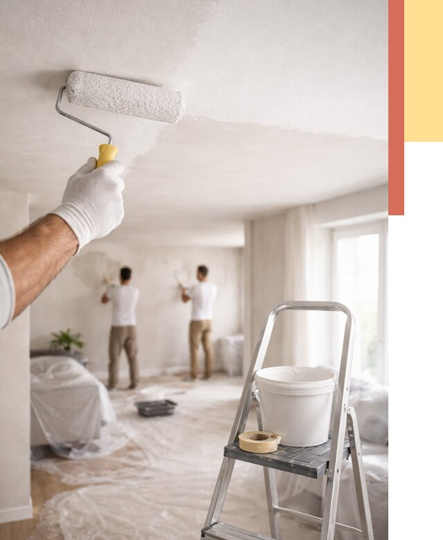 Покраска потолка акриловой краской в Пскове от 2538 руб. | ОТДЕЛОЧНИК-Пск