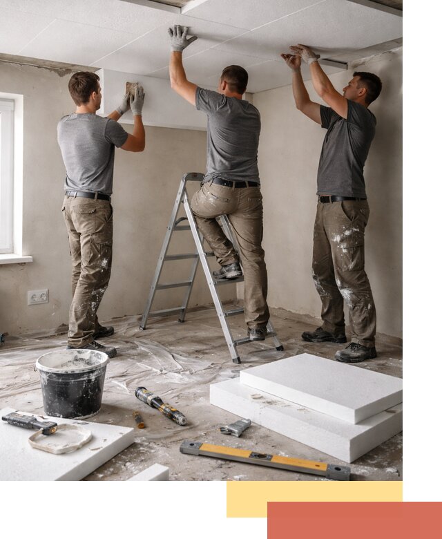 Утепление потолка пенопластом в Пскове быстро и качественно