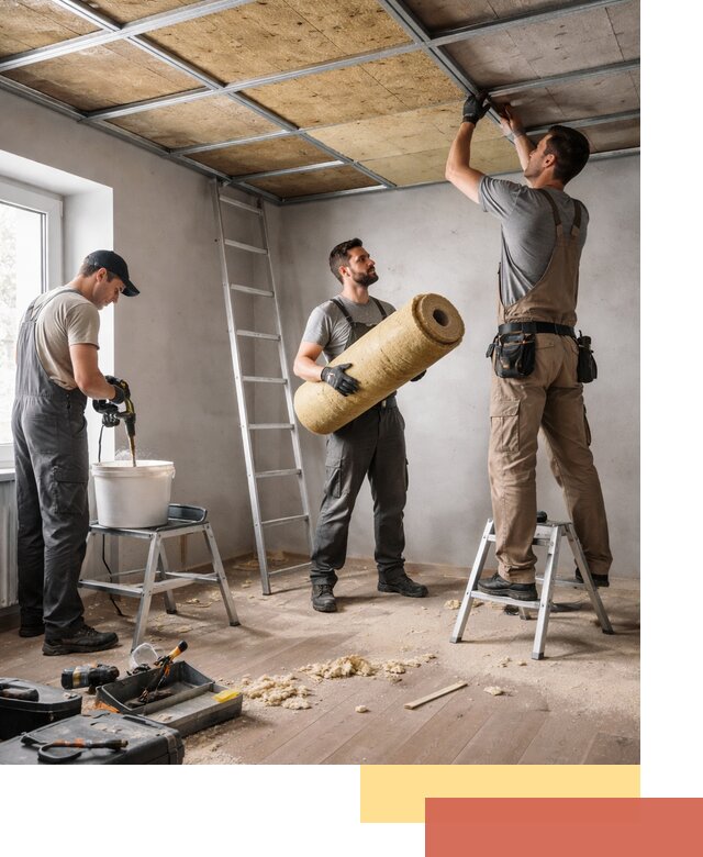 Шумоизоляция потолка в Пскове: профессиональный монтаж и отделка